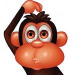 A monkey scratching his head as metaphor for the monkey mind